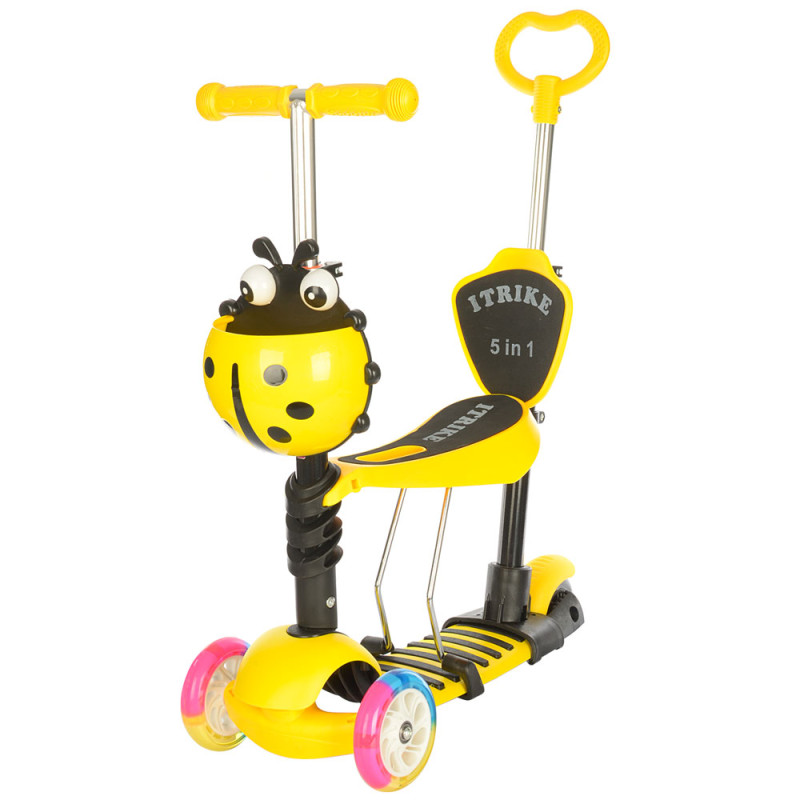Самокат 5в1 iTrike Maxi JR 3-026-C (yellow) Самокат 5в1 iTrike Maxi JR 3-026-C (yellow)
